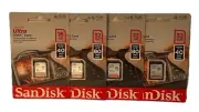 SanDisk Ultra (3) 32GB (1) 16GB SD SDHC Flash Memory Card Up To 40MB & 80MB