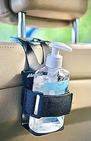 Hand Sanitizer Holder for Car - Accessory & Organizer Mounts Bottles to Dashboard, Seat-back, Air-Vent - Perfect for RideShare, Drivers/Taxi, Parents/Kids, Travel - Similar to Phone Mount/Cup Holder!