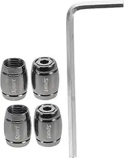 HEALEEP 4pcs Tire Valve Stem Caps Cool Dustproof Auto Tire Caps for Cars Motorcycles Bikes Stylish Design Fit for Enhanced Vehicle Safety