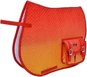 CHALLENGER Horse Quilted English All-Purpose Trail Saddle Pad Ombre w/Pockets 72157