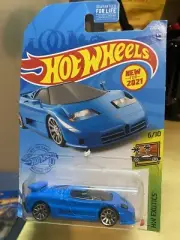 2021 Hot Wheels #224 HW Exotics 6/10 '94 BUGATTI EB110 SS Blue w/Chrome 10 Spoke