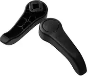 1Pair Car Seat Handles, for Renault, for Clio MK2 Adjusting Lever Handle Pull Set Black Gray Seat Adjuster Lever(1pair Black)