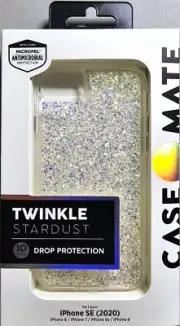 Case Mate For IPhone 8/7/6 & 6S SE 2020 Twinkle Stardust Cell Phone Case-Sealed