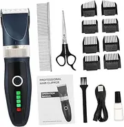 BUGUUYO 1 Set Dog Grooming Kit Electric Shaver Sheep Shears Dog Clippers Pet Grooming Kit Pet Trimmers for Cats Dog Grooming Clippers Pet Grooming Vacuum Pet Clippers Dog Shaver Alloy Blue