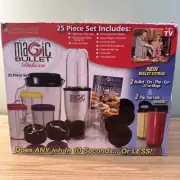 The Original Magic Bullet Deluxe 25 piece Blender Set As Seen on TV New Open Box