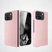 [Jarttarn] Case for Google Pixel 9 Pro Fold (2024),Frosted Ultra-Thin Anti-Fall Shockproof Phone Case,Integrated Shell and Film Protective Cover for Pixel 9 Pro Fold (Pink)