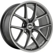 BBS CIR 19x9.5 ET 25 5x120 HB 82 Platinum Silver Polished Lip Ring Wheel/Rim