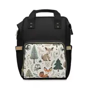 Woodland Adventure Baby Nappy Bag - Multifunctional Diaper Backpack
