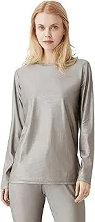 [CIADAZ] EMF Anti-Radiation Women's Underwear, Silver Fiber T-Shirt, 5G RF Shield Pants