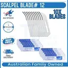 SURGICAL SCALPEL BLADES 10x PREMIUM BLADE SIZES CARBON STEEL BLADES For Handle#3