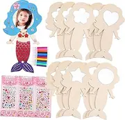 KICHOUSE 1 Set Mermaid Mirror Hand Mirror Decoration Birthday Crafts for Girl Birthday DIY Mirror Kit for Princess Mirror Handheld Mirrors for Mirror Boxwood