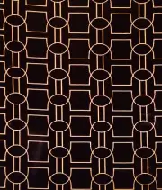 CLARENCE HOUSE Patout Noir Black Raised Cotton Velvet Remnant New