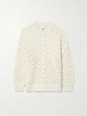 [Isabel Marant] Isabel Marant - Tane Open-knit Alpaca-blend Sweater - Off-white - FR 36 FR 36 Off-white