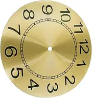 Kisangel Clock Dial Clock Faces for Crafts Clock Replacement Dial Part Clock Accessories DIY Round Dial Mechanism Clock Kit Clock Boar Dial Replacement Clock Movement Parts Aluminum