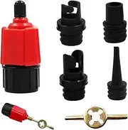 Air Pump Adapter for Inflatables, Paddle Board Pump Adapter with 4 Converter for Stand Up Paddle Board/Inflatable Rowing Boat/Kayak