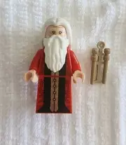 LEGO Albus Dumbledore Minifigure Red Robe White Hair hp525