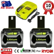 2X 18V 9AH 6AH P108 Battery & P117 Charger For Ryobi One+ Plus RB18L50