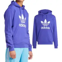 在飛比找momo購物網優惠-【adidas 愛迪達】Trefoil Hoody 男款 紫