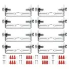 8 Set 45mm (1.77") Universal Light Fixture Mounting Bracket Kit with Screw