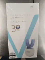 New 30 Second V Auto 360 Degree Blu Ray Whitening Toothbrush Sealed