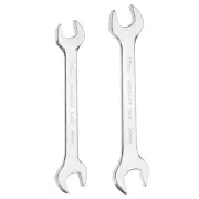 2pcs Double Open End Wrench 22mm x 24mm/27mm x 30mm Metric U-Shaped Spanner