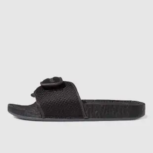 【adidas 愛迪達】PHARRELL WILLIAMS CHANCLETAS HU PW BOOST SLIDE 菲董聯名 限量 拖鞋 黑色(GX2483)