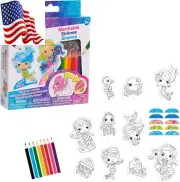 Shrinky Dinks Minis Mermaids, Includes 10 Preprinted Shrinky Dinks, Kids Art C