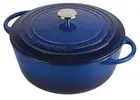 Pyrolux PyroChef 26cm 5 Lt Blue Cast Iron Casserole RRP $299.00