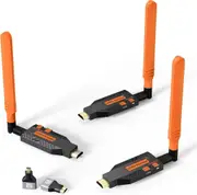 2.4/5.8GHz Wireless HDMI Transmitter & 2 Receivers 1080P Wireless HDMI Extender