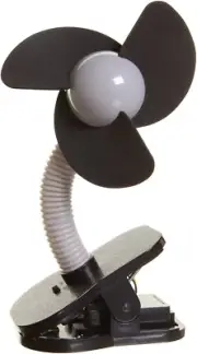 Dreambaby Clip-On Baby Stroller Fan - Portable Handheld Mini Fan with Soft Fo...