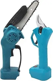 Mini Saker Mini Chainsaw, Small Power Cordless Pruner Kit for Tree Branches Trimming Wood Cutting, Portable Handheld, Mini Low Energy Consumption Chainsaw with Extension Pole