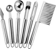 6pcs Fruit Tool Set, Fruit Carving Knife -same