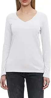 [Velvet by Graham & Spencer] by Graham & Spencer Women's Blaire Long Sleeve V-Neck Tee