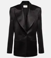 [Magda Butrym] Magda Butrym Silk and wool blazer AU 14 black