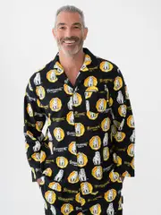 Bundy Flannelette Pj Set Black & Yellow