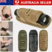 Flashlight Torch Holder Belt Pouch Holster Bag Outdoor Tactical Hiking Camping