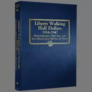 Whitman US Walking Liberty Half Dollar Coin Album 1916 - 1947 #9125