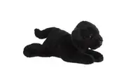 Aurora Adorable Flopsie Black Labrador Stuffed Animal - Playful Ease - Timeless Companions - Black 12 Inches