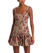 Aqua Tapestry Mini Dress - Exclusive