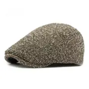 Women Vintage Newsboy Hat Chic Painter Beret Flat Cap Cabbie Hat Adjustable