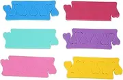 4PCS Toe Separators Sponge Foam Toe Spacers for Pedicure Nail Salon Use Random Multicolor