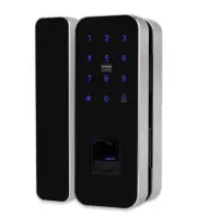 Electronic Door Lock For Glass Door - Fingerprint Password and Card