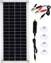 10 Watt 12V Solar Panel, Polycrystalline Solar Panel High-Efficiency Module Photovoltaic Power Supply, Suitable for Battery Charging Ships Rvs and Other Off Grid