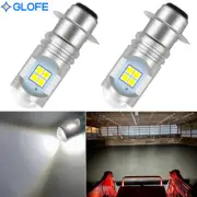 2 LED Bulbs for Headlight Light Bulbs 12V 35/35W Yamaha 1986 YFM80 Badger Bulb
