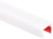 uxcell 10 Ft Rubber Edge Trim, Self-Adhesive U-Channel Edge Protector, Guard Seal Strips Fit for 1/2" Car Doors, Glass, Sheet Metal, Cabinet, White