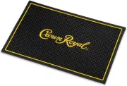 Crown Royal Bar and Spill Mat | Canadian Whiskey Rubber for Blue