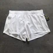 Athletic Works Womens White DriWorks Core Running Shorts W/ Liner XXXL(22) NWT