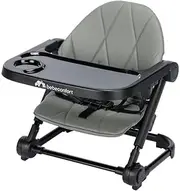Bebeconfort Moly Ultra Compact Highchair Grey-Lightweight, Adjustable, and Portable for Home, Restaurant, Camping-Comfort and Safety for Your Little One