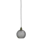 Raffy Glass Pendant Light Antique Brass