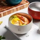 Heat Insulated Soup Bowl Japanese Food Container Double Layer Ramen Bowl Gift